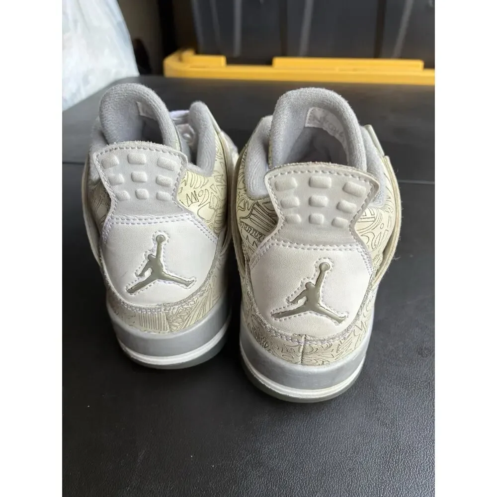 Jordan Air Jordan 4 Retro Laser 30th Anniversary White/Chrome 705333-105 6y